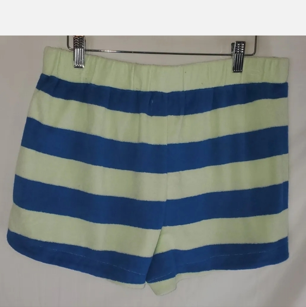 MADEWELL Women's Large Retroterry Dolphin Shorts in Rugby Stripe New with Tags - Picture 3 of 4